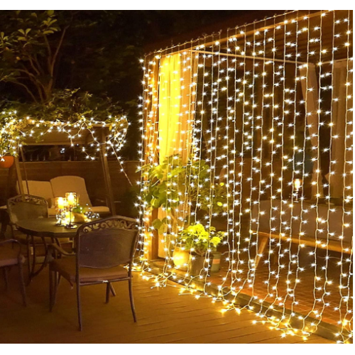 2x2 Metre Perde Led Sarı Işık