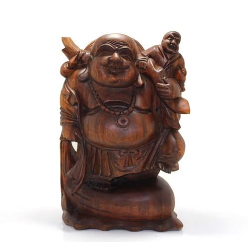 Ayakta Ahşap Buda Figürü 50 cm