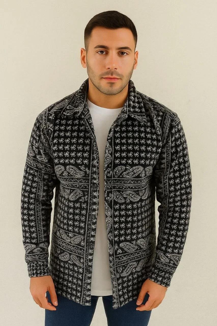 Erkek Polar Fermuarlı Sweatshirt – Kapüşonsuz, Cepli, Yumuşak Dokulu, Oversize Rahat Kalıp, Kışlık Sıcak Tutan Fermuarlı Üst - Siyah