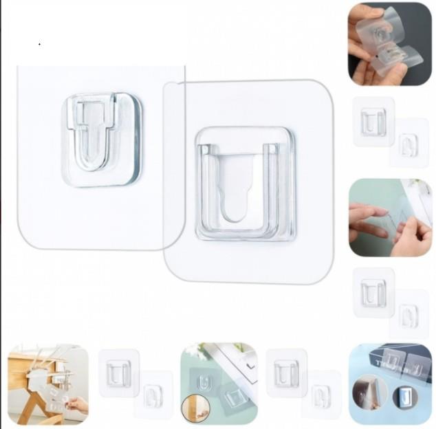 Geçmeli Klips Eşya Sabitleme Askısı 6lı Set