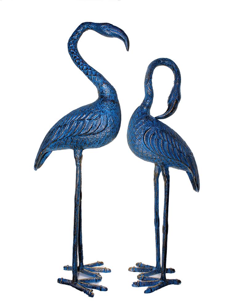 Metal İkili Flamingo Seti 86-78 Cm KSK495