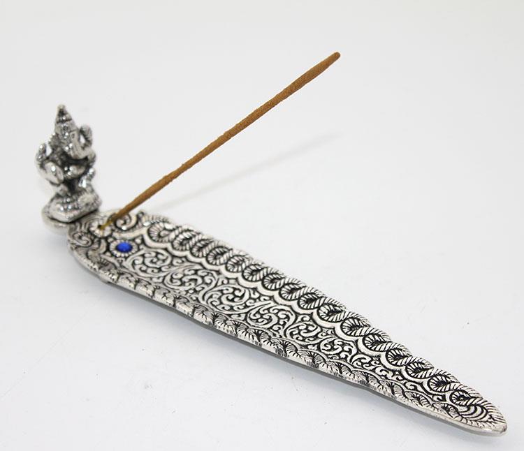 Metal Kayık Ganeşa Tütsülük Model 4