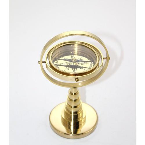 Pirinç Masa Üstü Pusula Model 1