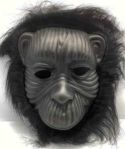 Siyah Eva Goril Maskesi Peluş Tüylü Orangutan Model
