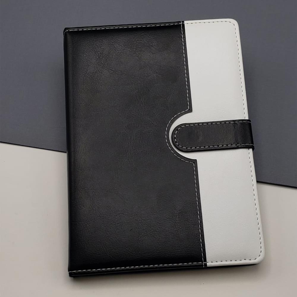 Tarihsiz Ajanda Defter Siyah Beyaz Renk