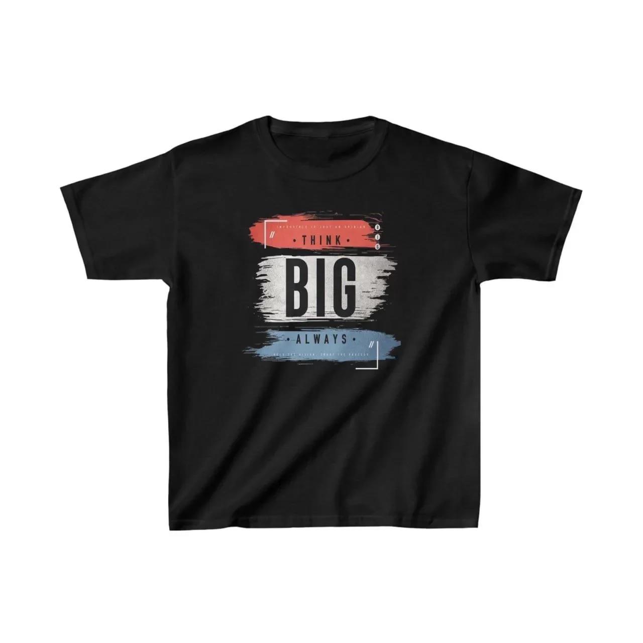 Unisex Çocuk Baskılı T-Shirt - Siyah