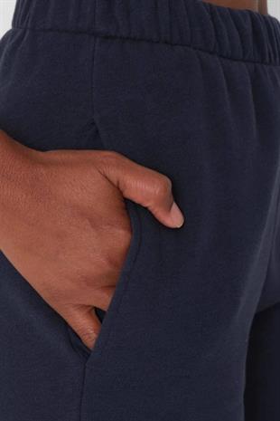 Kadın Kalın İçi Şardonlu Paça Lastikli Eşofman Altı Antrasit