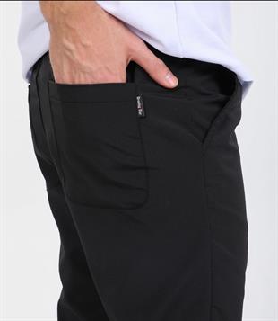 Erkek Beli Ve Paça Lastikli Kot Pantolon Siyah