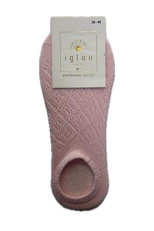 Kadın Bambu Soket Çorap Açık Pembe