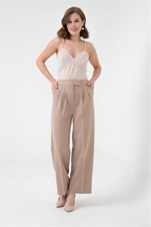 Kadın Palazo Pantolon Bej