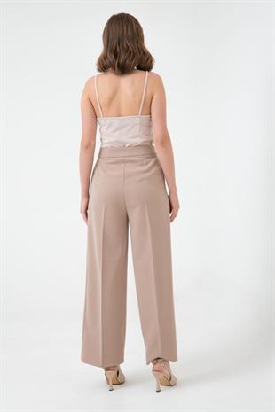 Kadın Palazo Pantolon Bej