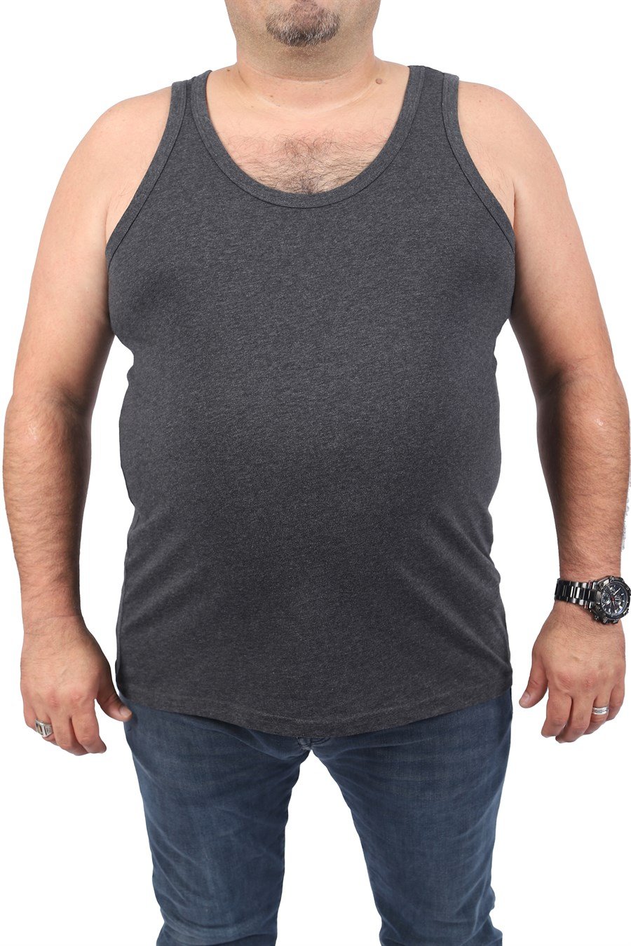 MocGrande Büyük Beden %100 Pamuk 2Li Atlet 11200