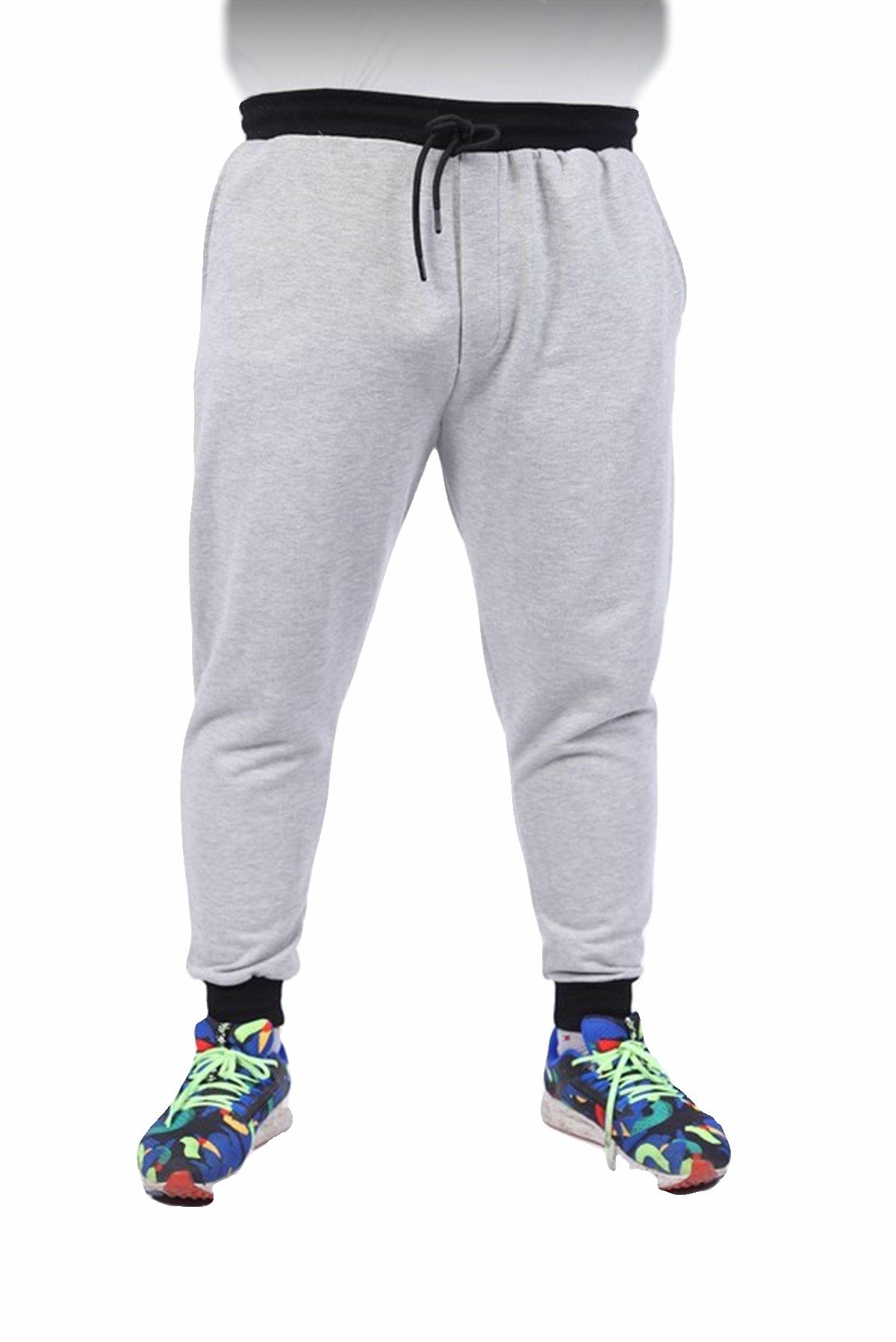 MocGrande Büyük Beden 3ip Classic Eşofman Altı 22515 ANTRASIT