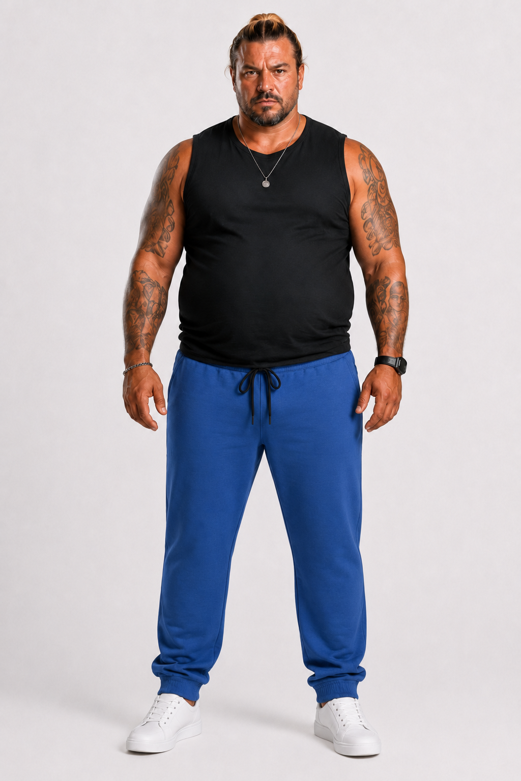 Mocgrande Büyük Beden Basic Eşofman Altı Full Lycra 11516 SAKS