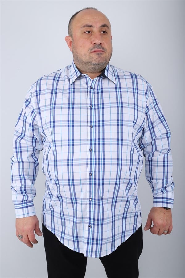 Mocgrande Büyük Beden Erkek Gömlek Milagro 23371 SAKS