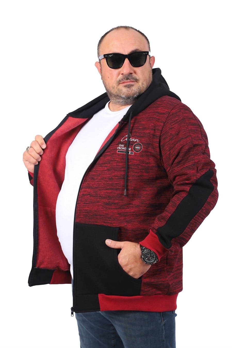 Mocgrande Büyük Beden Erkek Sweat The Frontier 22726