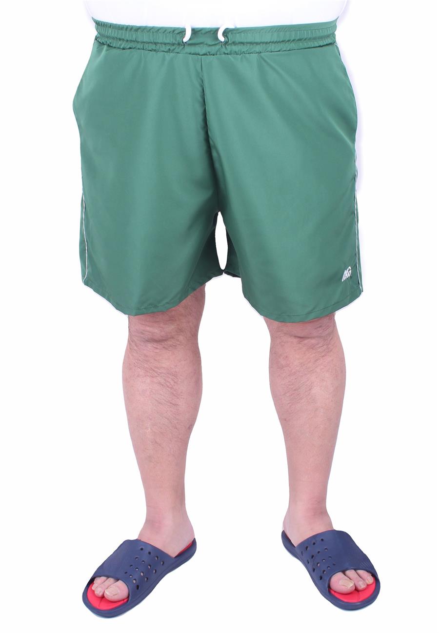 Mocgrande Büyük Beden Klasik Deniz Şortu 23677 YESIL