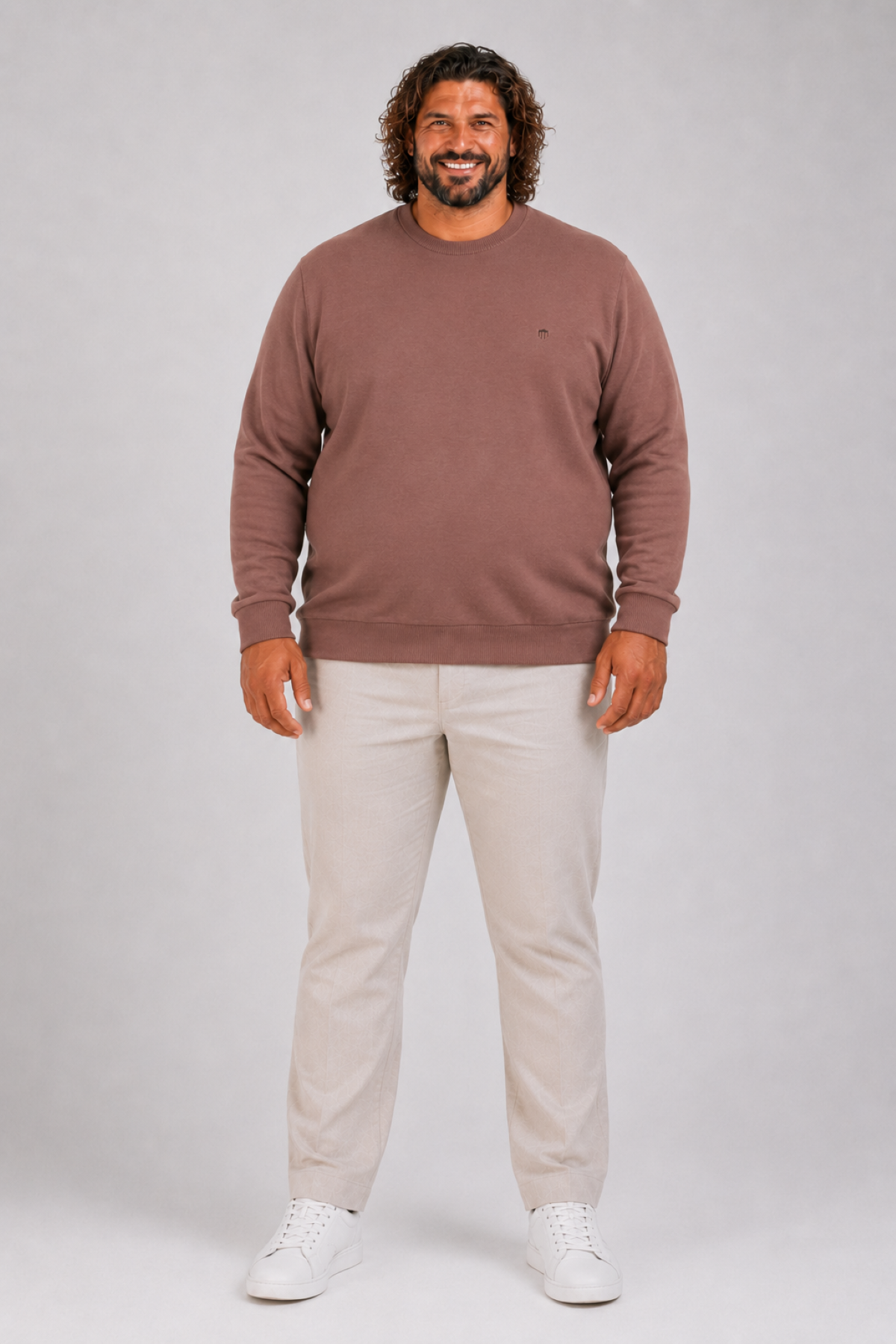 MocGrande Büyük Beden Selanik Classic Sweat 23200 TABA