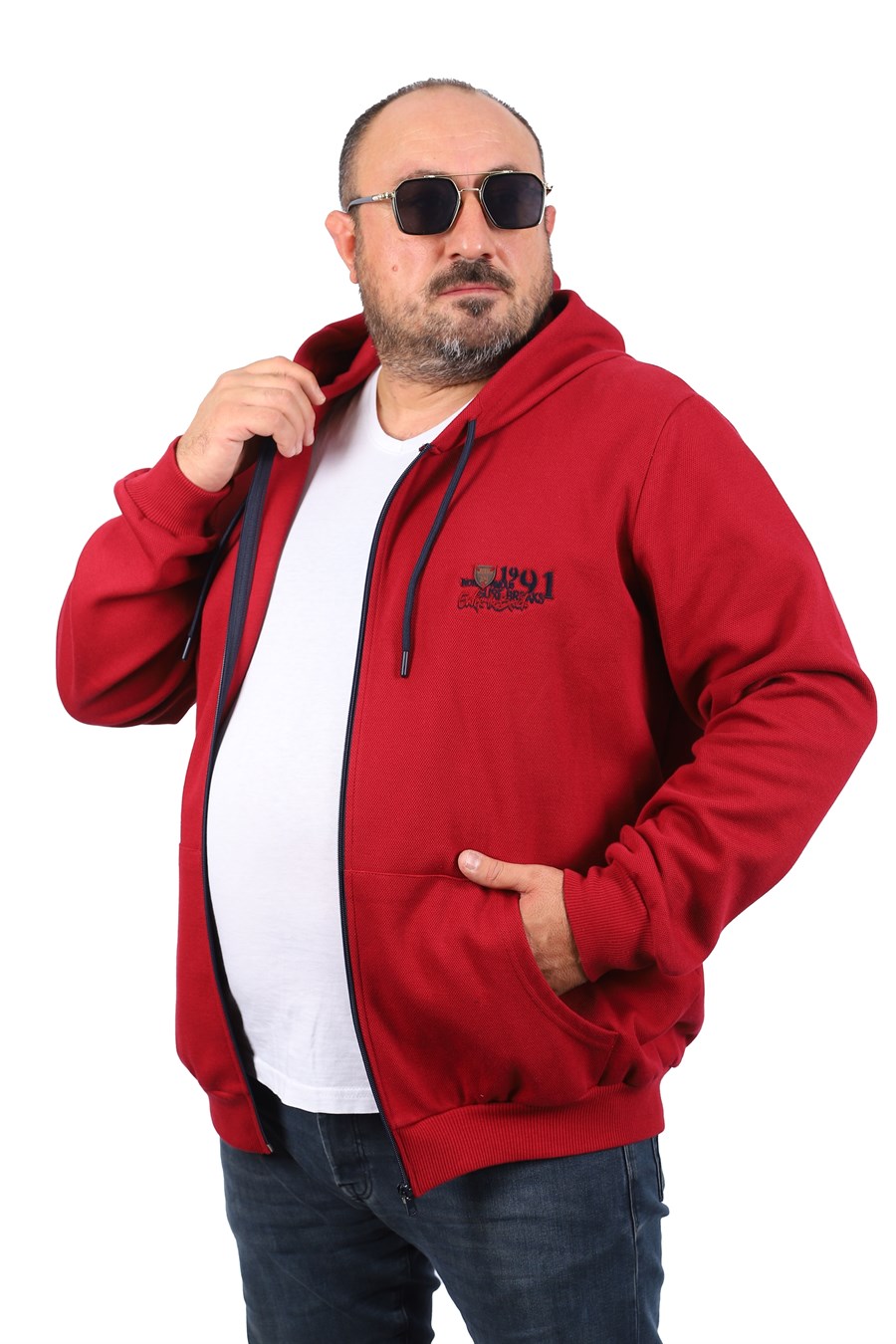 MocGrande Büyük Beden Sweat Kapüşon Ninety One 22724