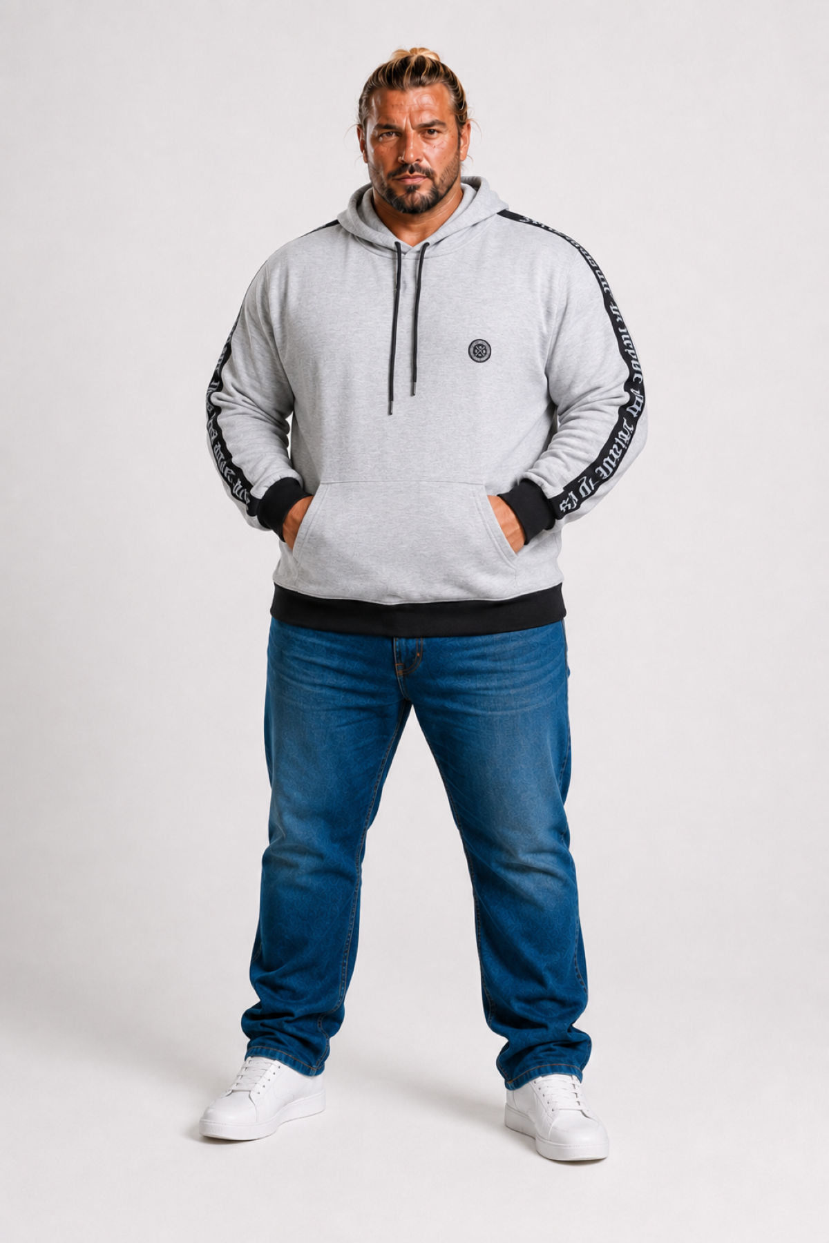 MocGrande Büyük Beden Sweat Maybe 22706 ANTRASIT