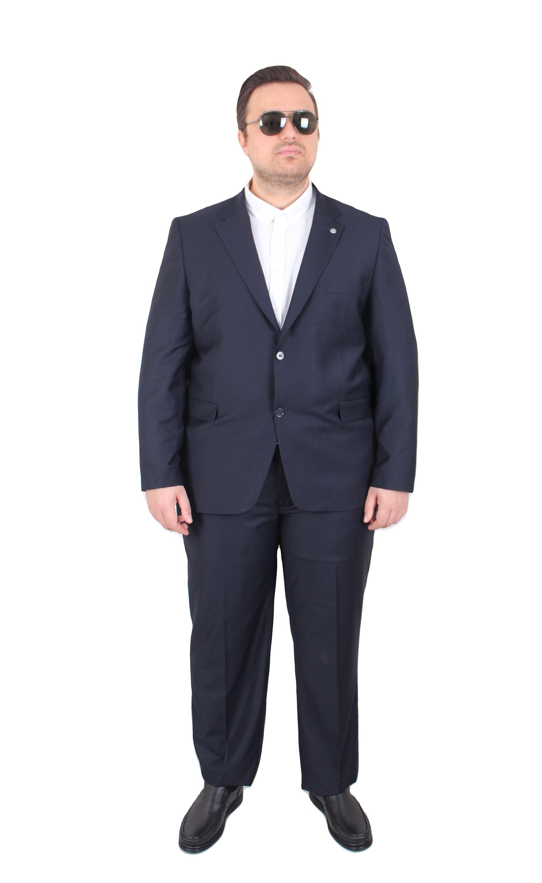 Mocgrande Erkek Büyük Beden 6 Drop Takım Elbise PARIS 071010 LACIVERT
