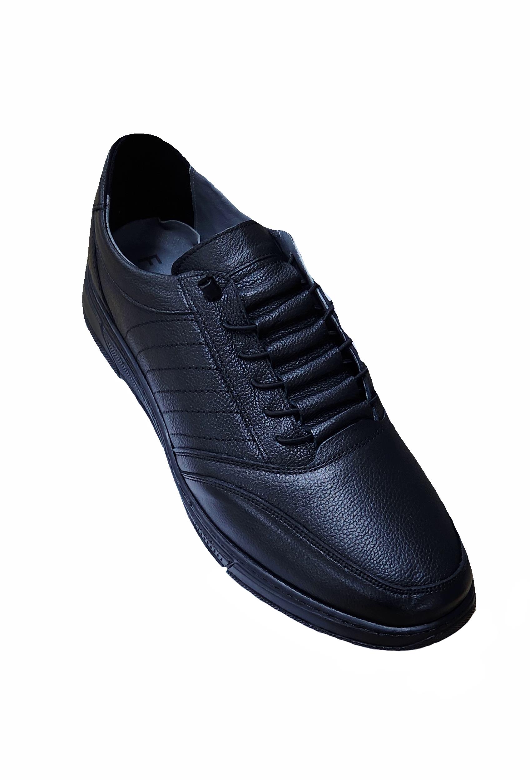 Mocgrande Erkek Hakiki Deri Süs Bağlı Ayakkabı 15208 SIYAH