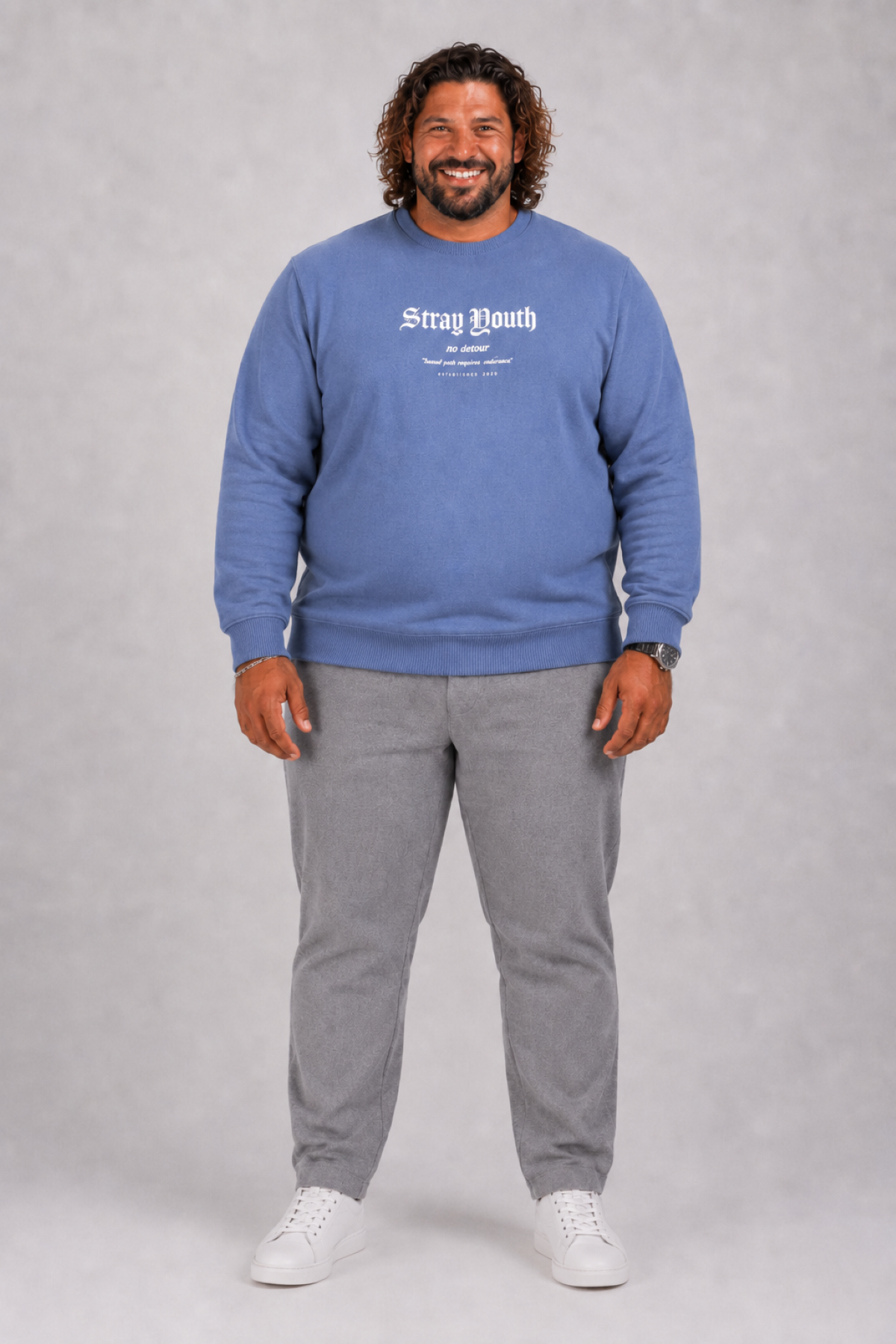 Mocgrande Erkek Sweat Stray South 22730 MAVI