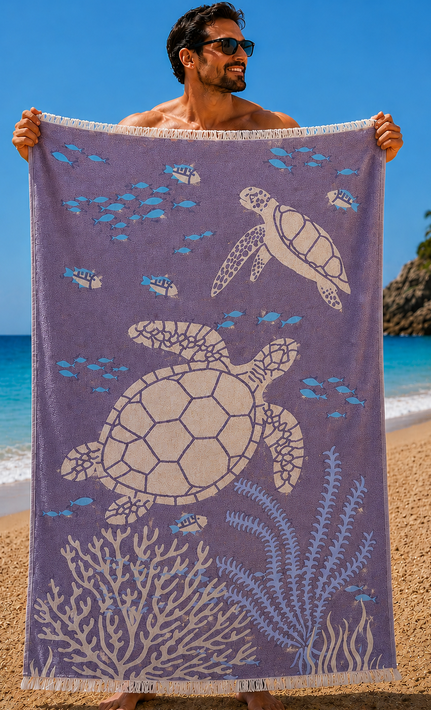 Mocgrande Plaj Havlusu 90 x 180 Caretta 42152 Marin
