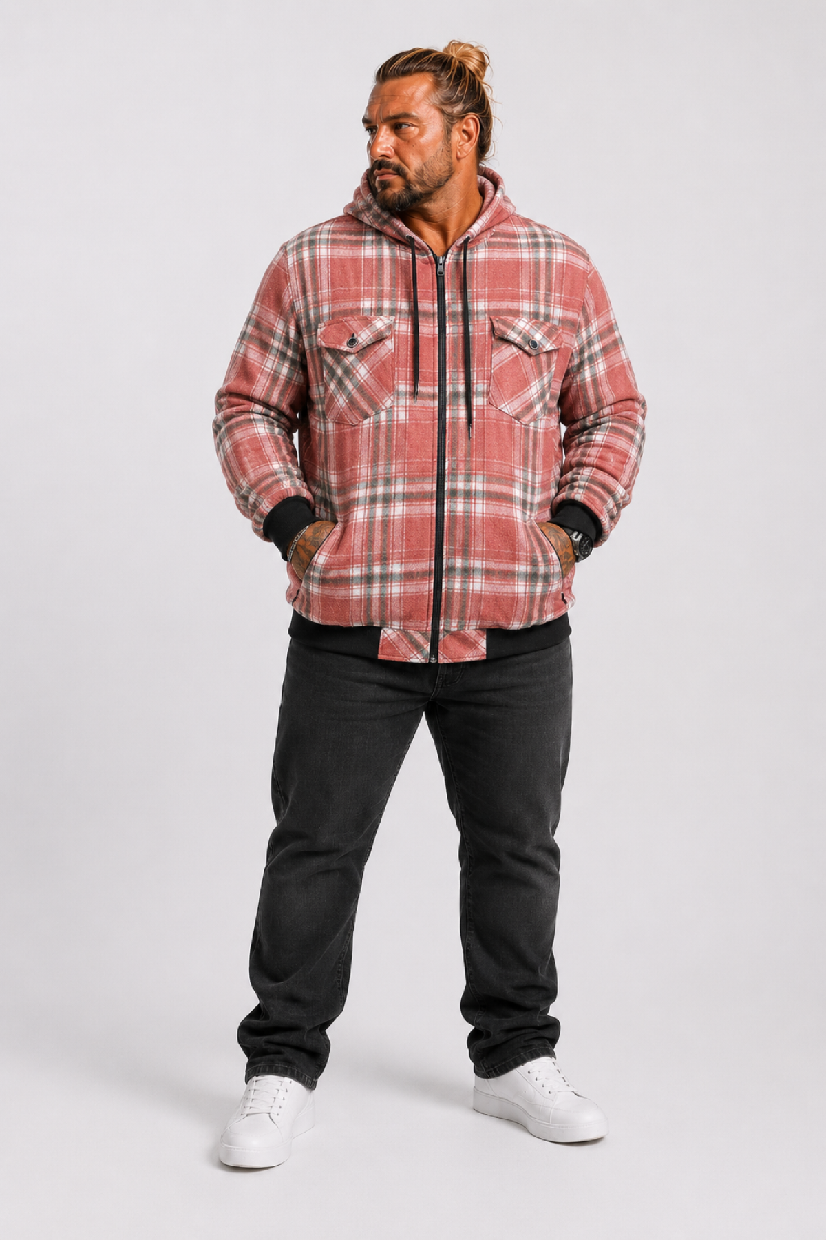 MocGrande Sweatshirt Oduncu Çift Cepli 22206 YESIL