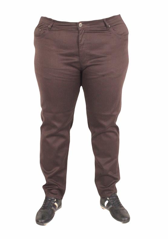 Mocgrande Büyük Beden Klasik 5 Cep Pantolon Montana 11917 KAHVERENGİ