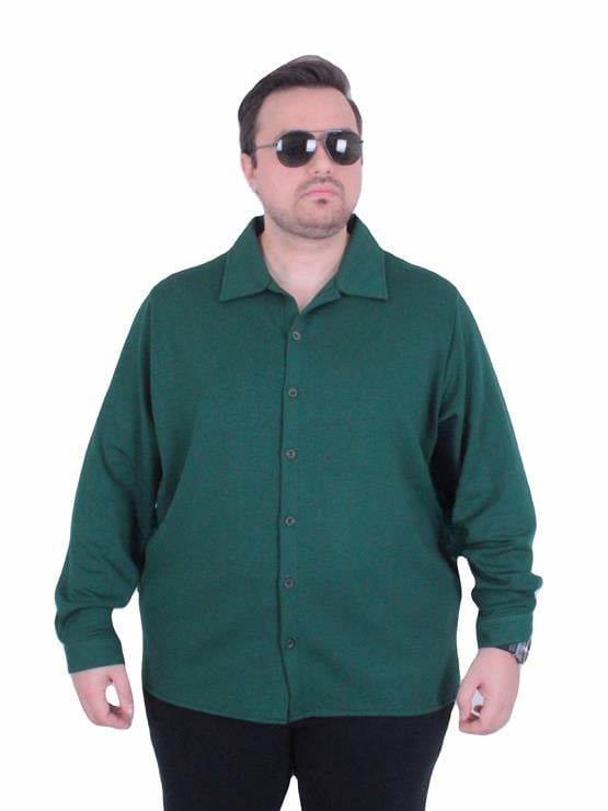 Mocgrande Erkek Büyük Beden Uzun Kollu Gömlek 25727 NEFTI