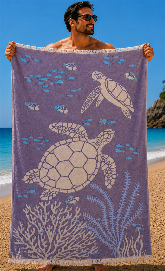 Mocgrande Plaj Havlusu 90 x 180 Caretta 42152 Marin
