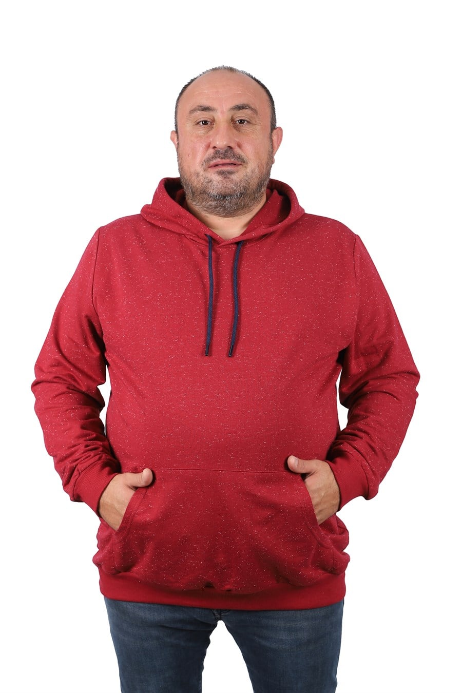 MocGrande Büyük Beden Basic Kapüşonlu Sweat 22705