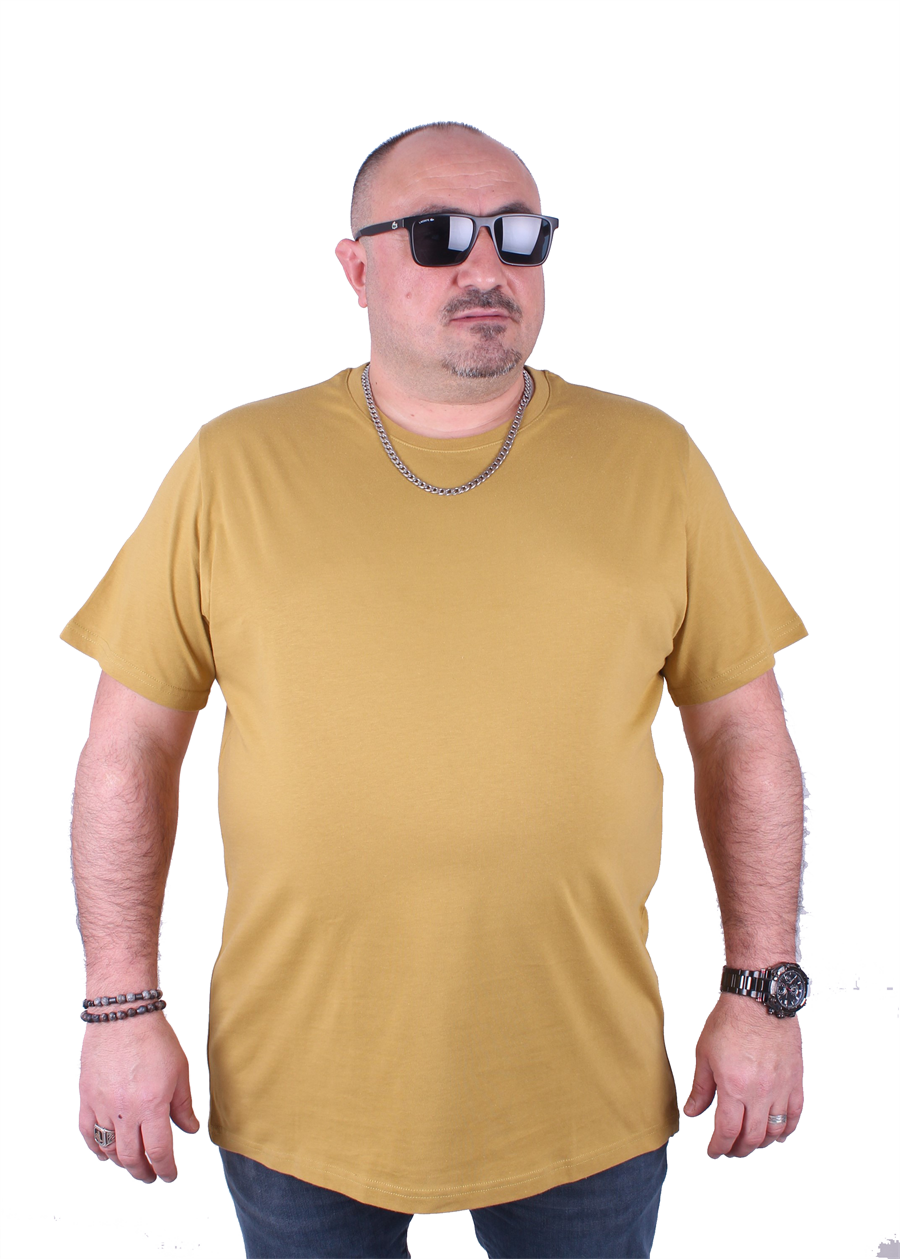 Mocgrande Büyük Beden Basic Tişört 11100 Limon