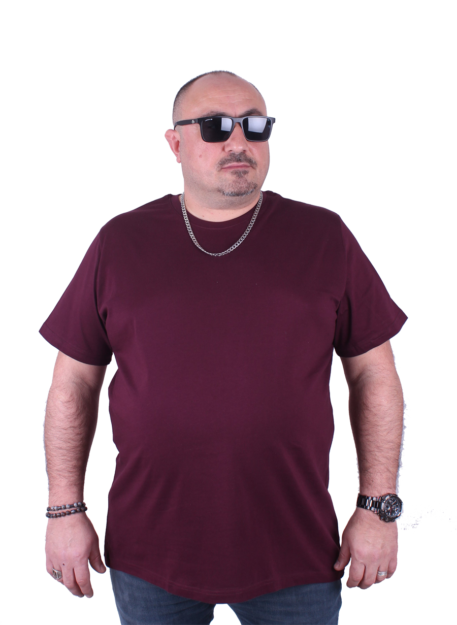 Mocgrande Büyük Beden Basic Tişört 11100 MURDUM