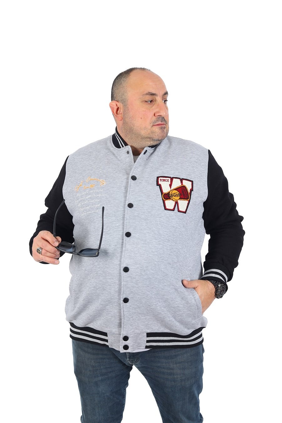 Mocgrande Büyük Beden College Mont Brookside W Sport 22753 GRI MELANJ