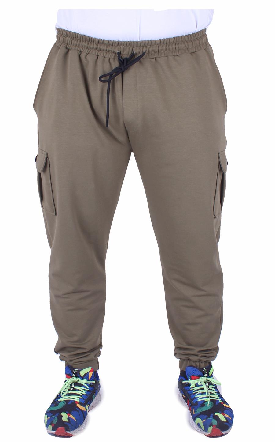 Mocgrande Büyük Beden Erkek Düz Komando Eşofman Altı 22520 HAKI