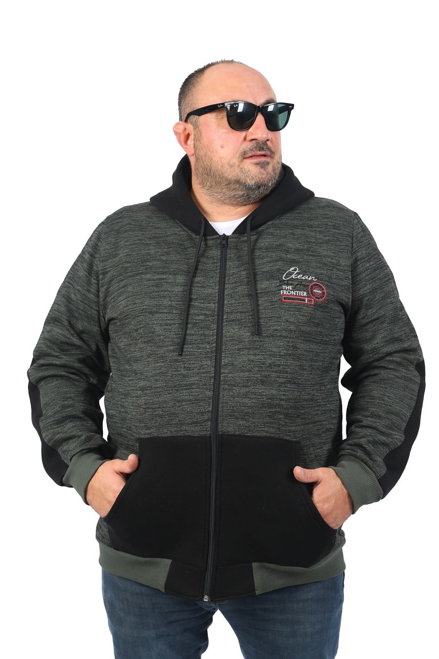 Mocgrande Büyük Beden Erkek Sweat The Frontier 22726