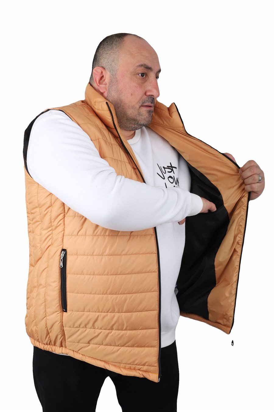 Mocgrande Büyük Beden Jessica Su İtici Yelek 22810 HARDAL