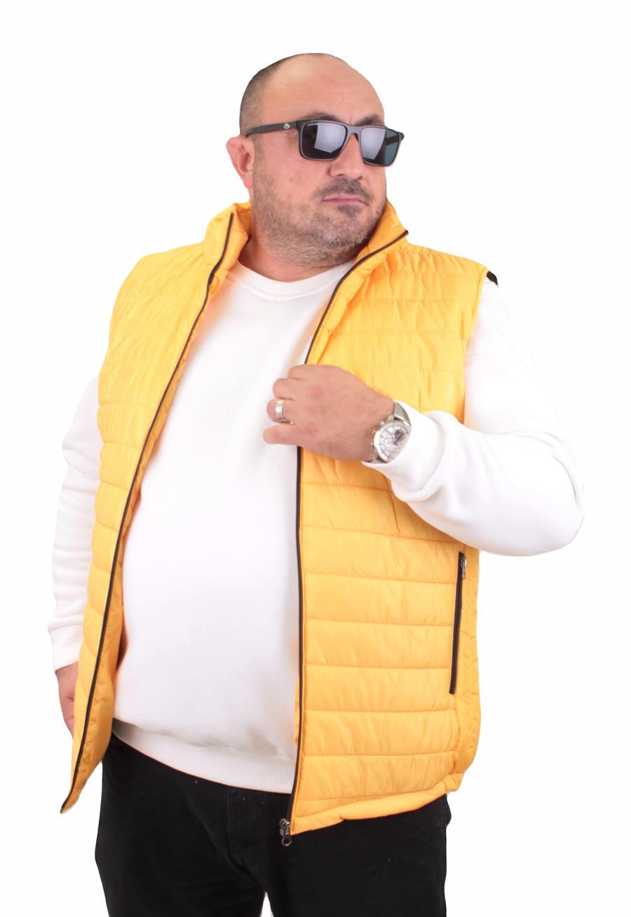 Mocgrande Büyük Beden Jessica Su İtici Yelek 22810 SARI