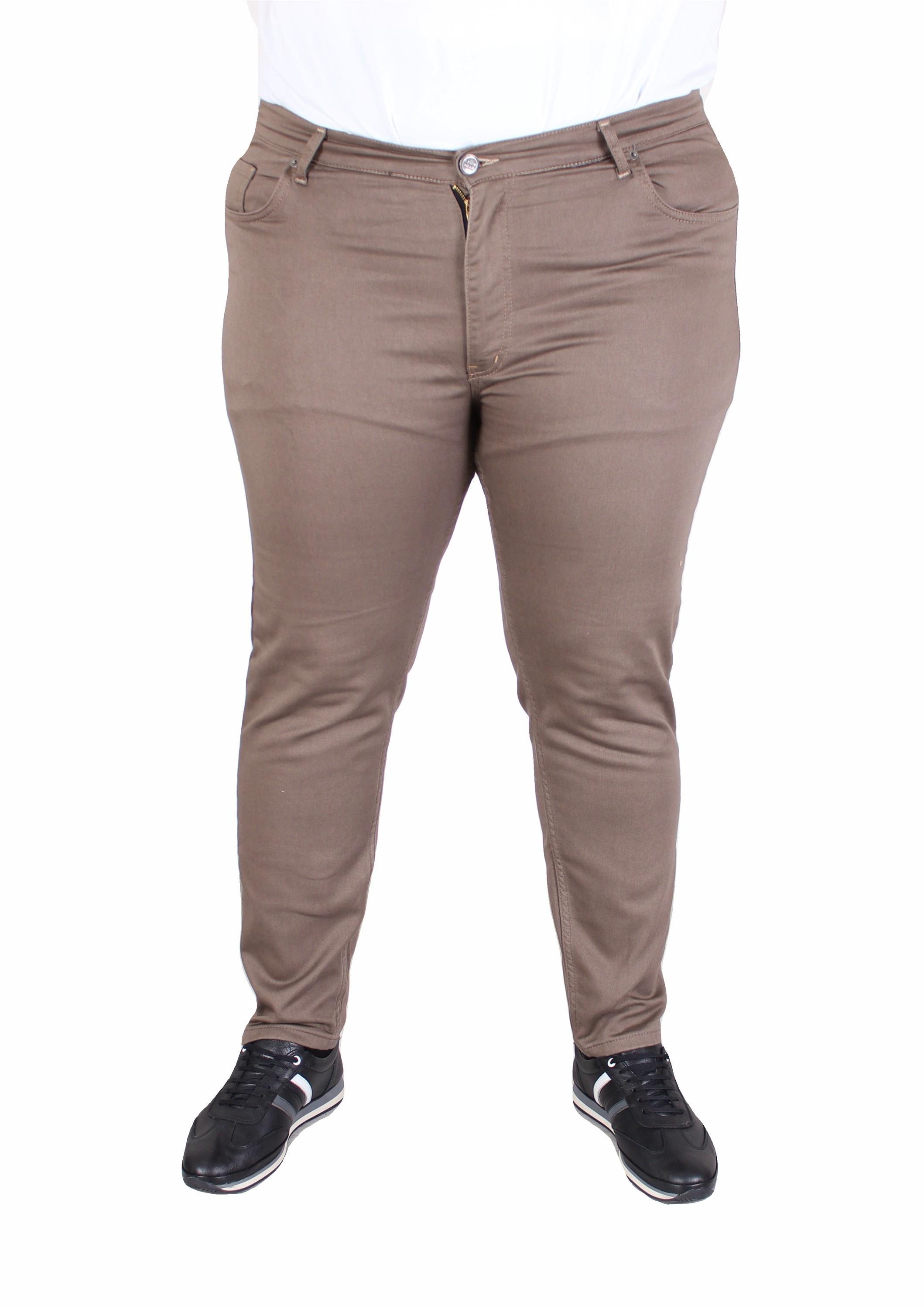 Mocgrande Büyük Beden Klasik 5 Cep Pantolon Venedik 11916 S.KAHVE
