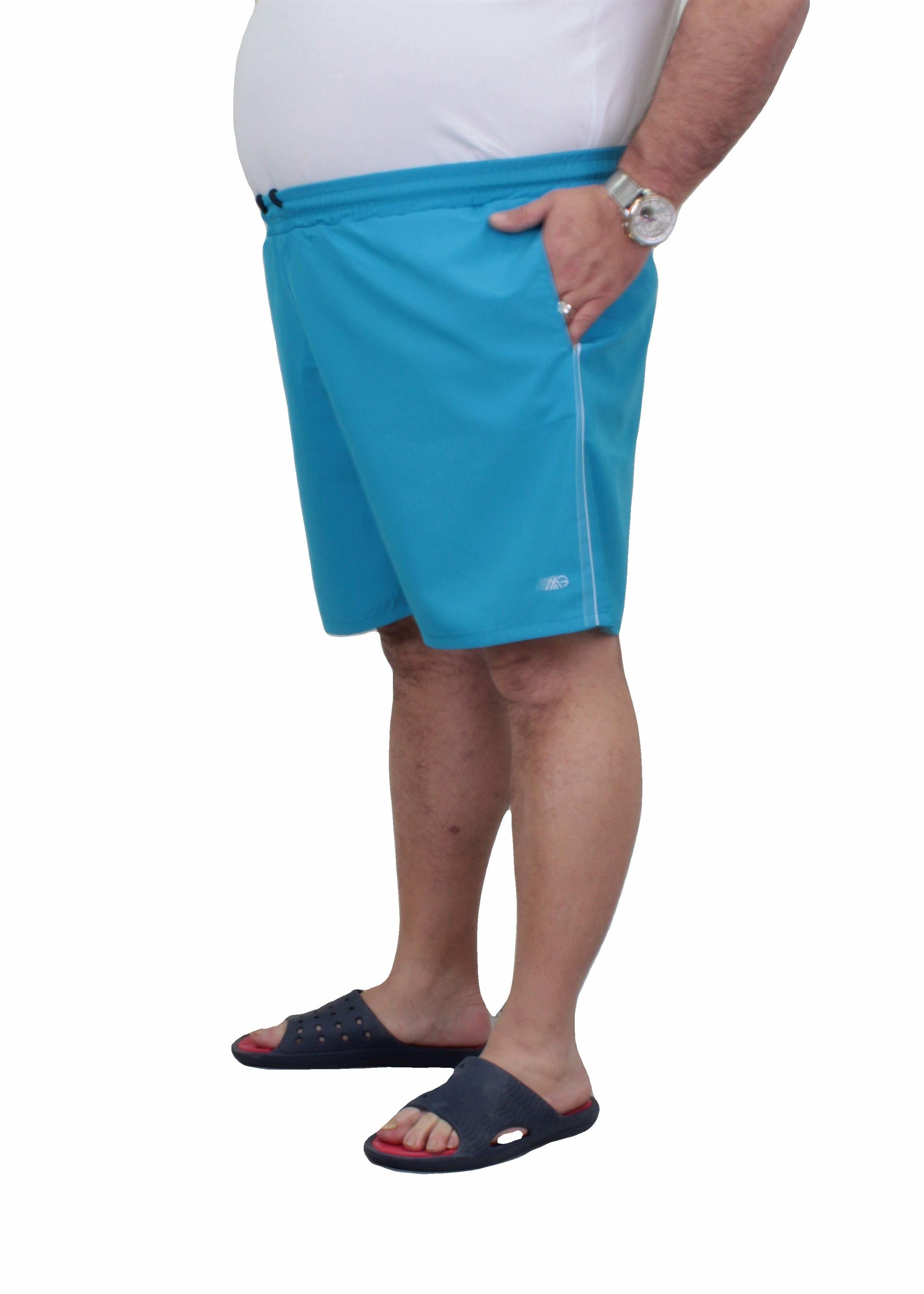 Mocgrande Büyük Beden Klasik Deniz Şortu 23677 TURKUAZ