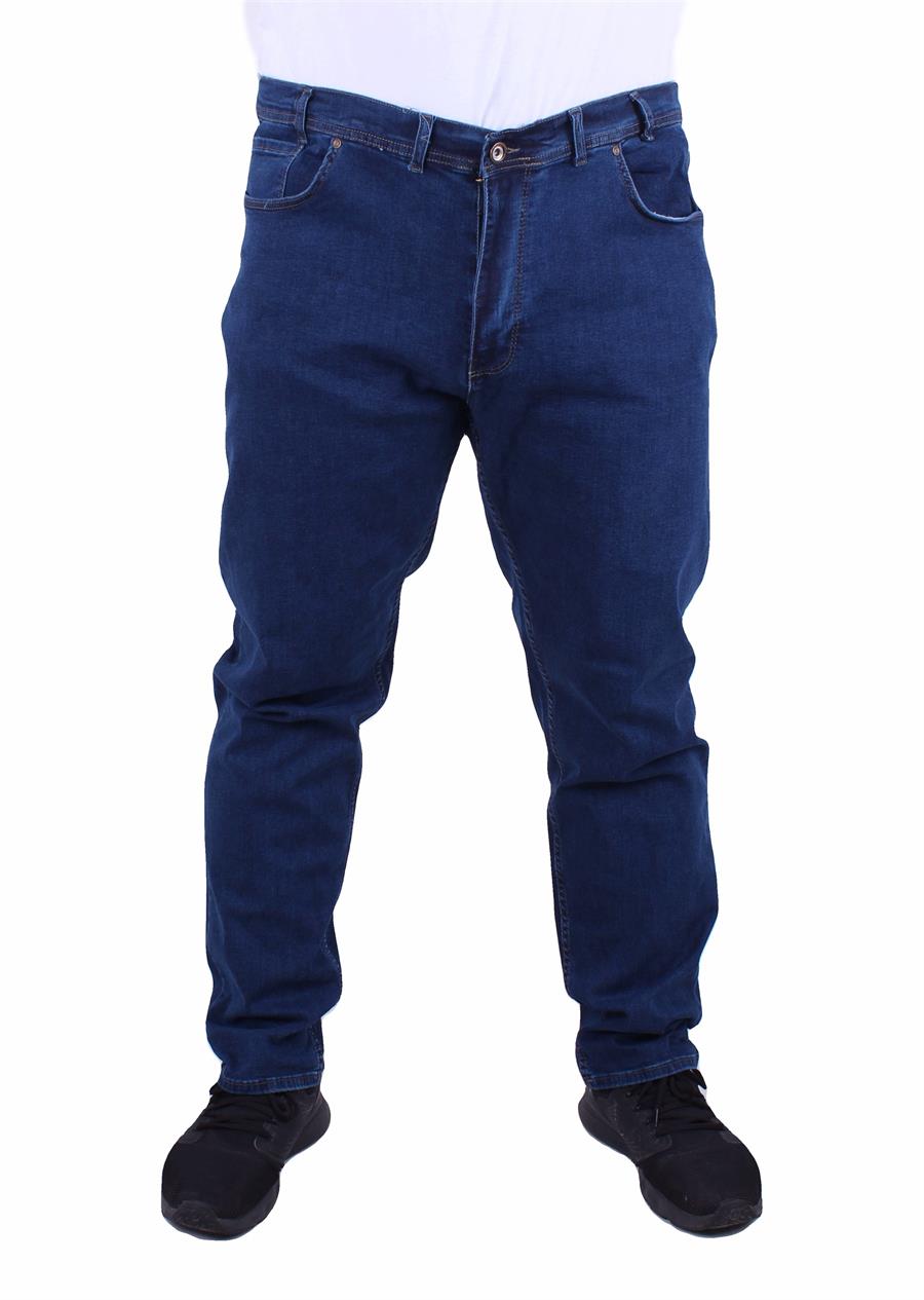 Mocgrande Büyük Beden Kot Pantolon Power Lycra Madrid 11900 KOYU MAVI