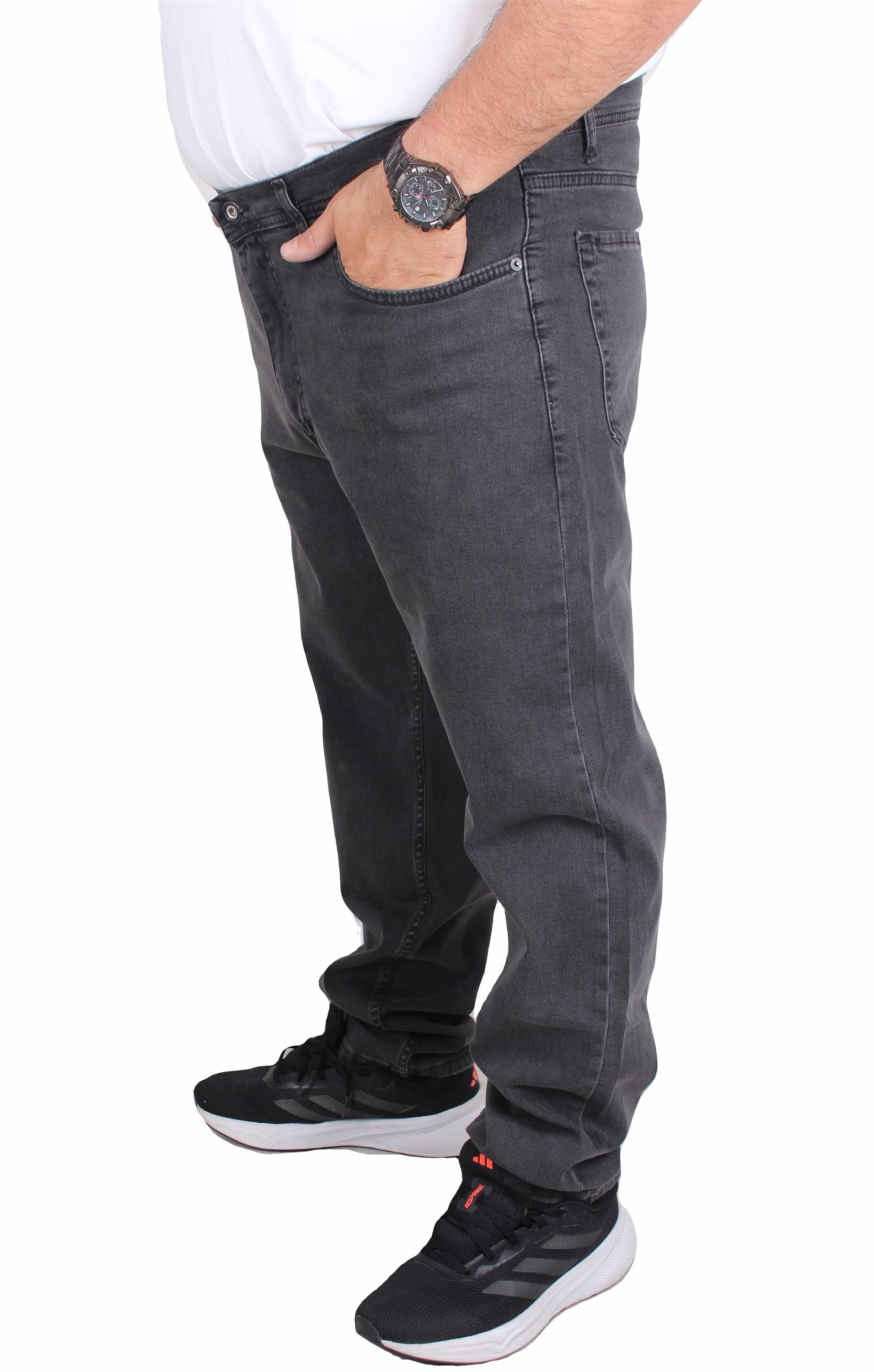 Mocgrande Büyük Beden Kot Pantolon Power Lycra Comero 11914 FUME