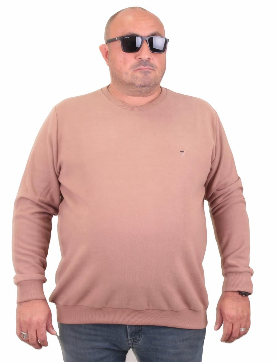 MocGrande Büyük Beden Selanik Classic Sweat 23200 S.KAHVE