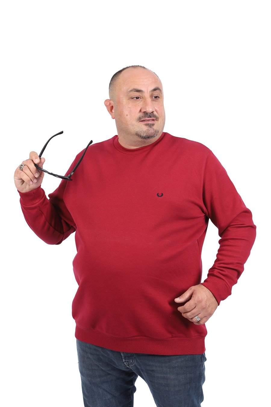 MocGrande Büyük Beden Sweat Double Face Basic 22719