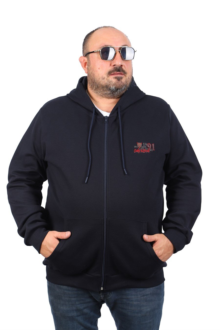 MocGrande Büyük Beden Sweat Kapüşon Ninety One 22724