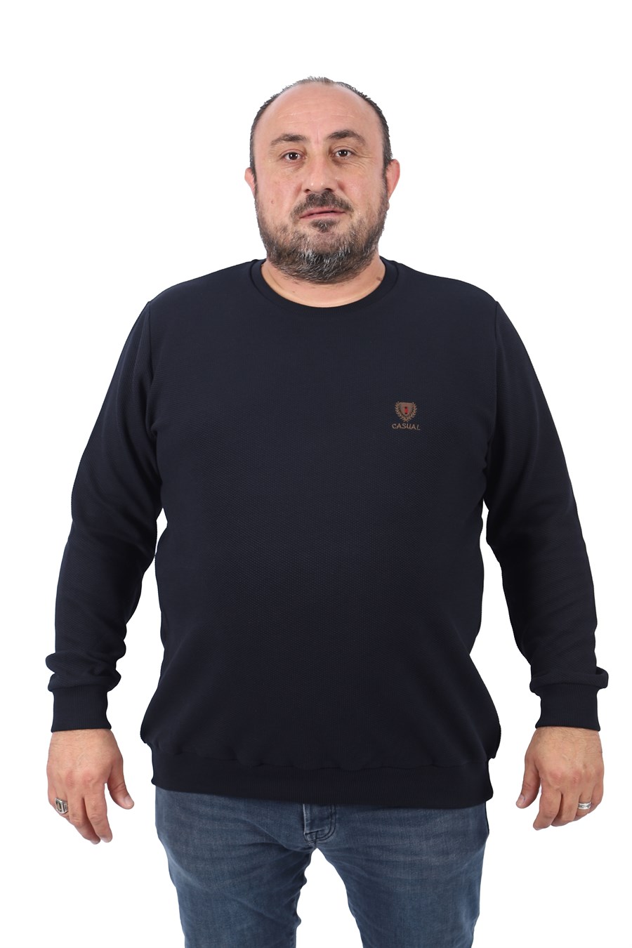 MocGrande Büyük Beden Sweatshirt Gipeli Casual 22712