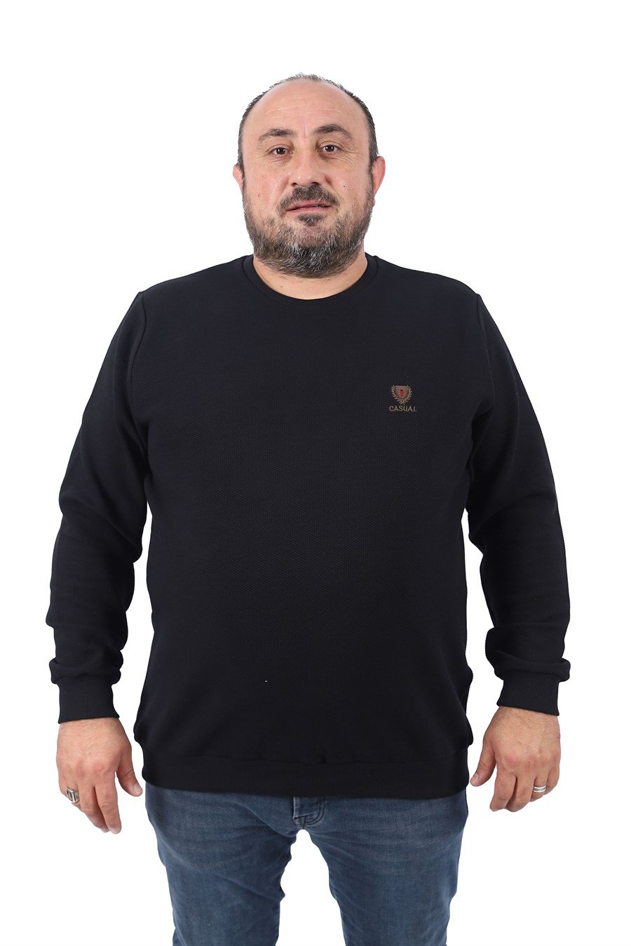 MocGrande Büyük Beden Sweatshirt Gipeli Casual 22712