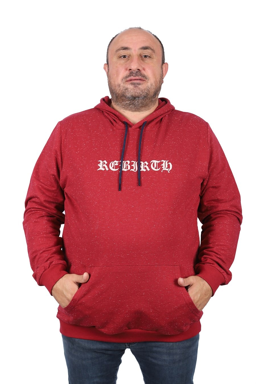 MocGrande Büyük Beden Sweatshirt Kapşonlu Rebirth 22701